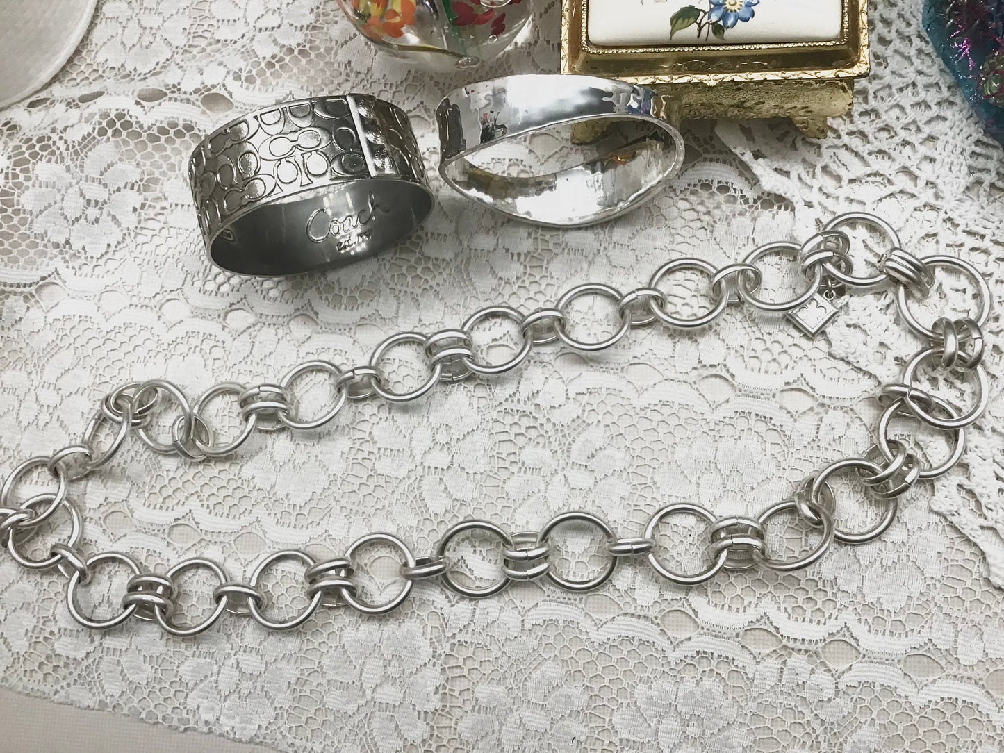 Vintage Jewellery Collectors Start Up Lot - Signed Coach, Banana Republic, ALM