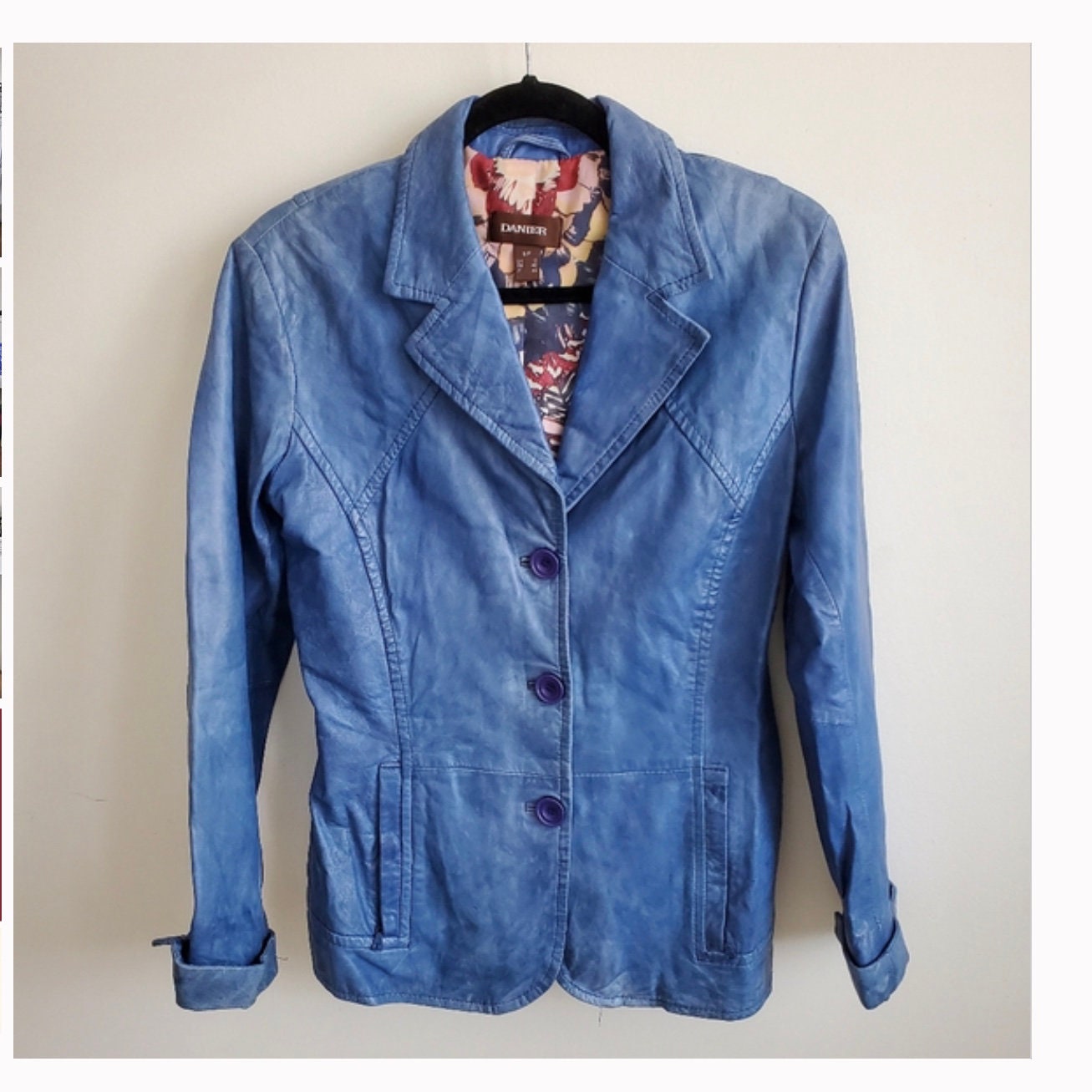 Vintage Danier Leather Blazer