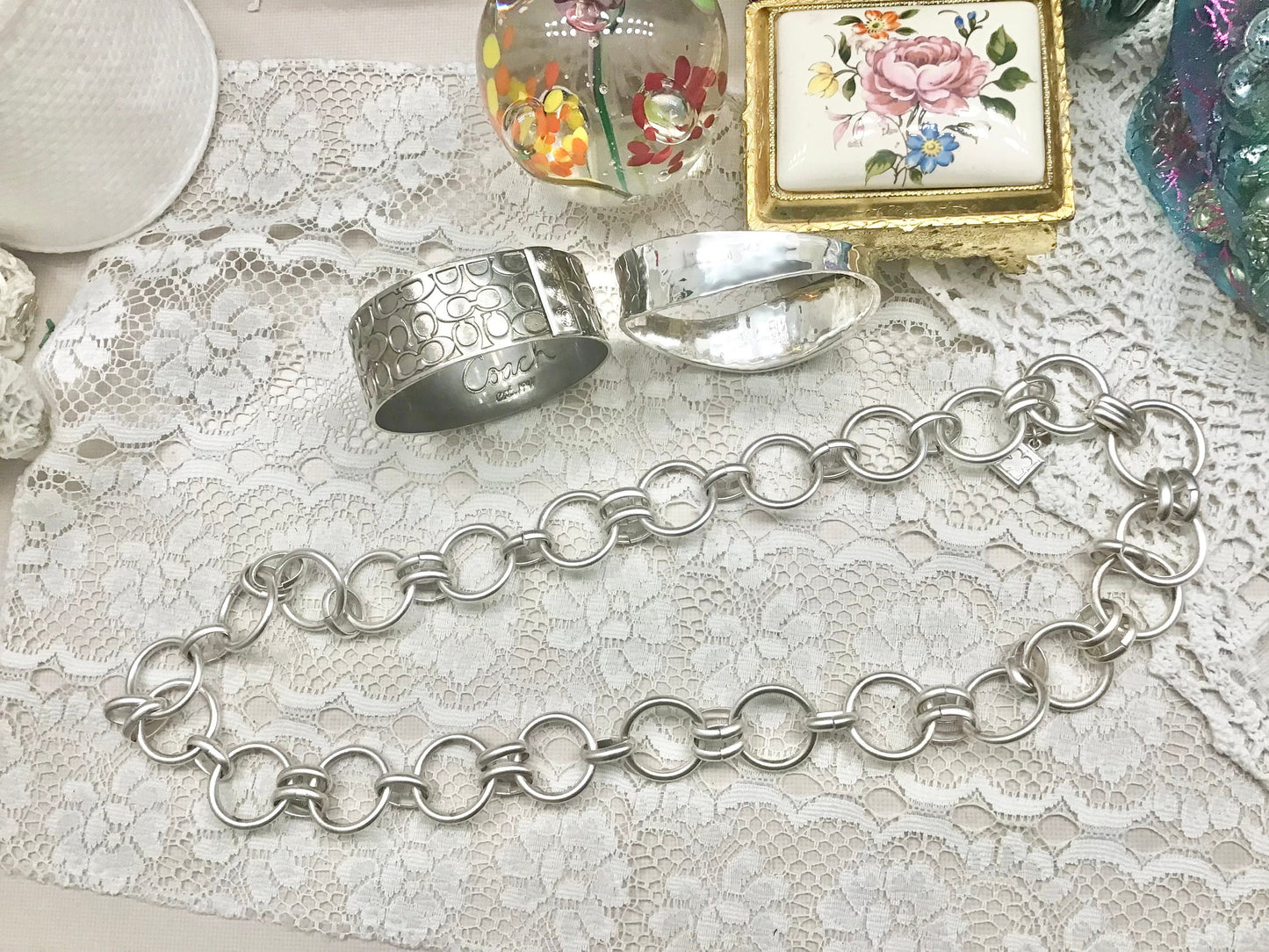 Vintage Jewellery Collectors Start Up Lot -  Signed Coach, Banana Republic, ALM