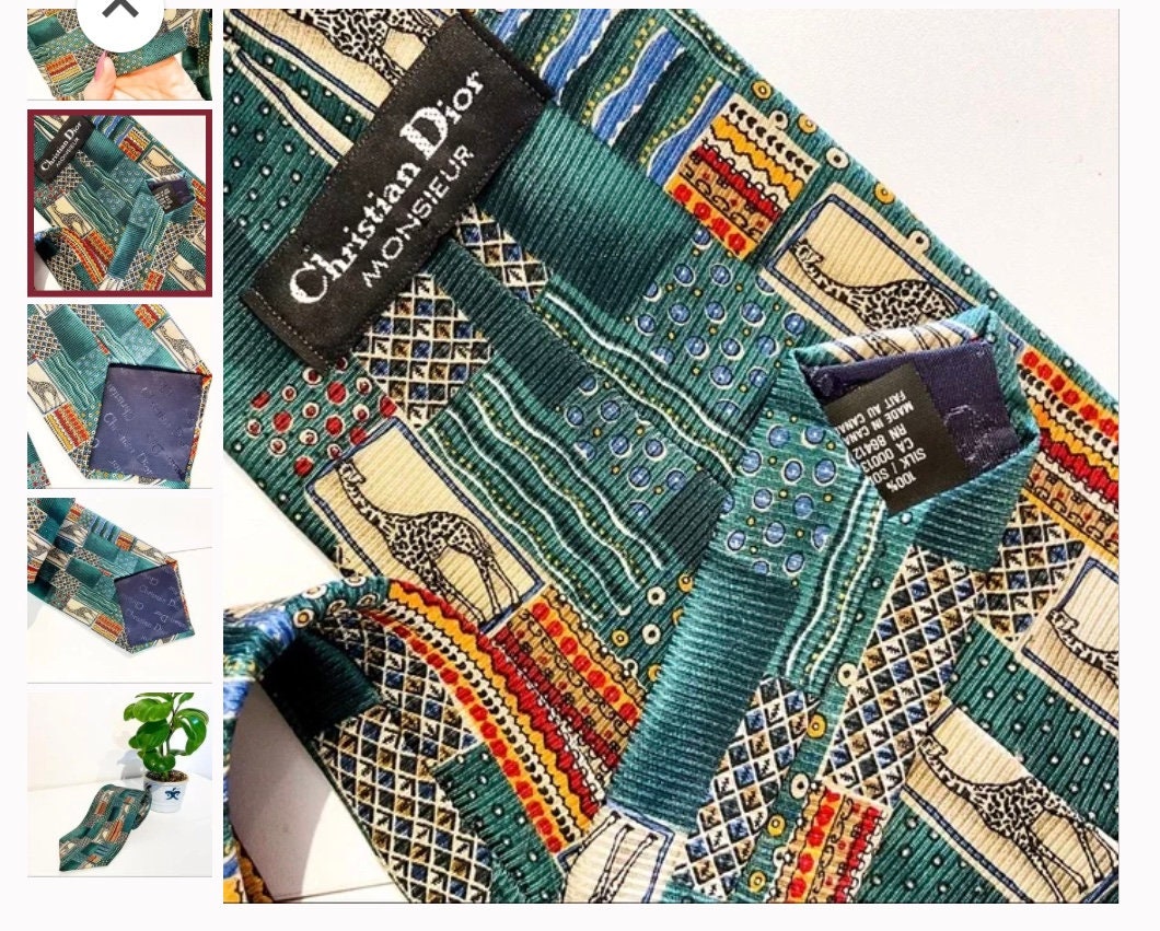 Christian Dior 100% Silk Tie