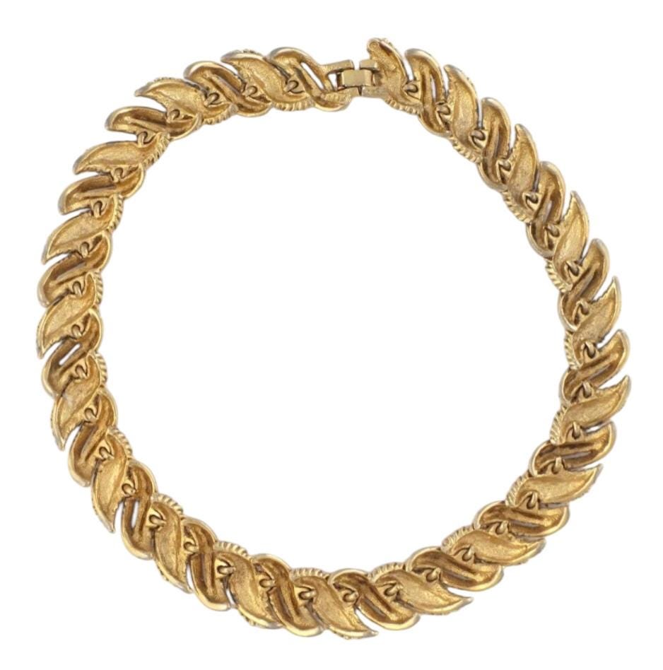 Vintage MARCEL BOUCHER Multistone Gold Tone Choker Necklace Circa 1960s