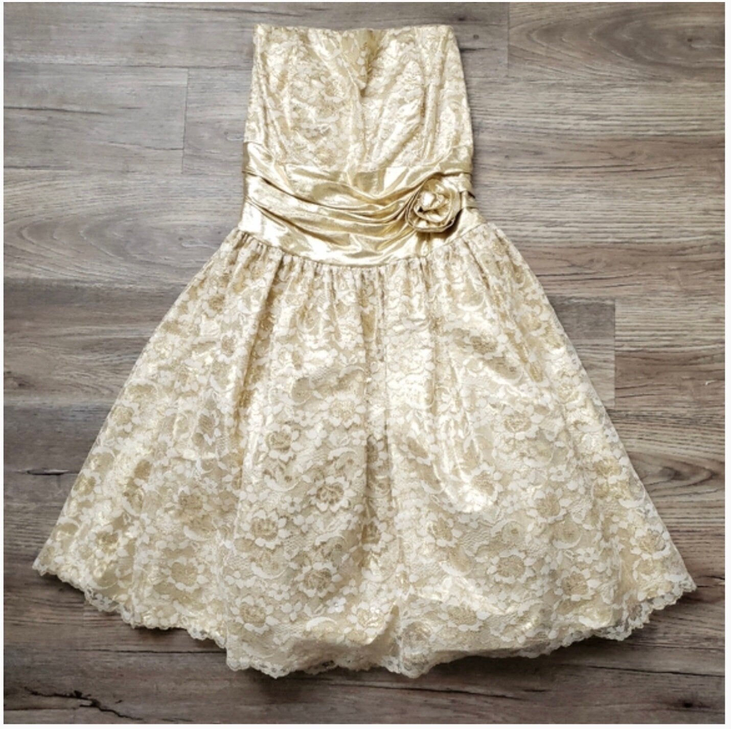 Vintage Gold Formal Dress