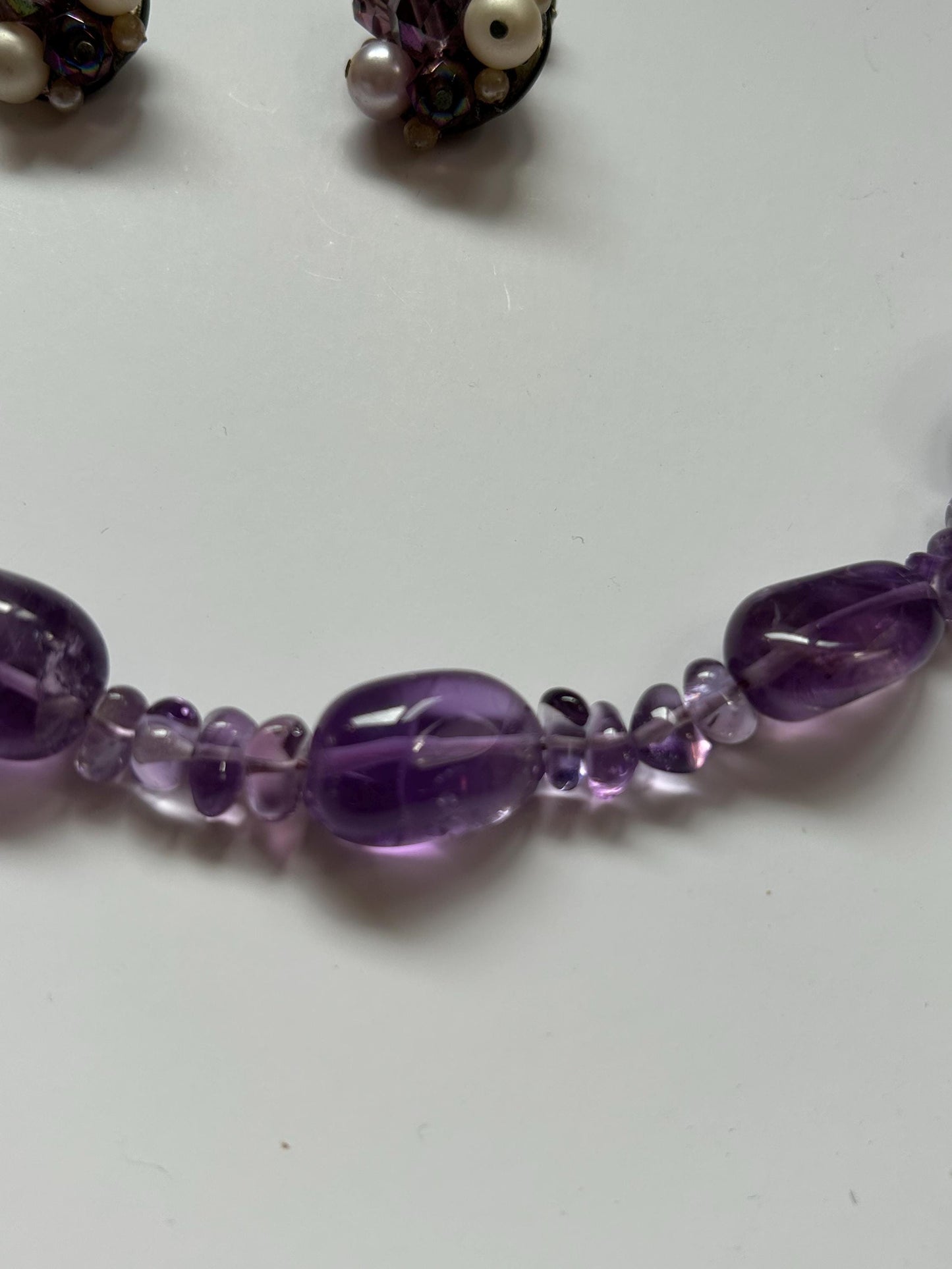 Timeless Elegance: Vintage 1960s Natural Amethyst Necklace