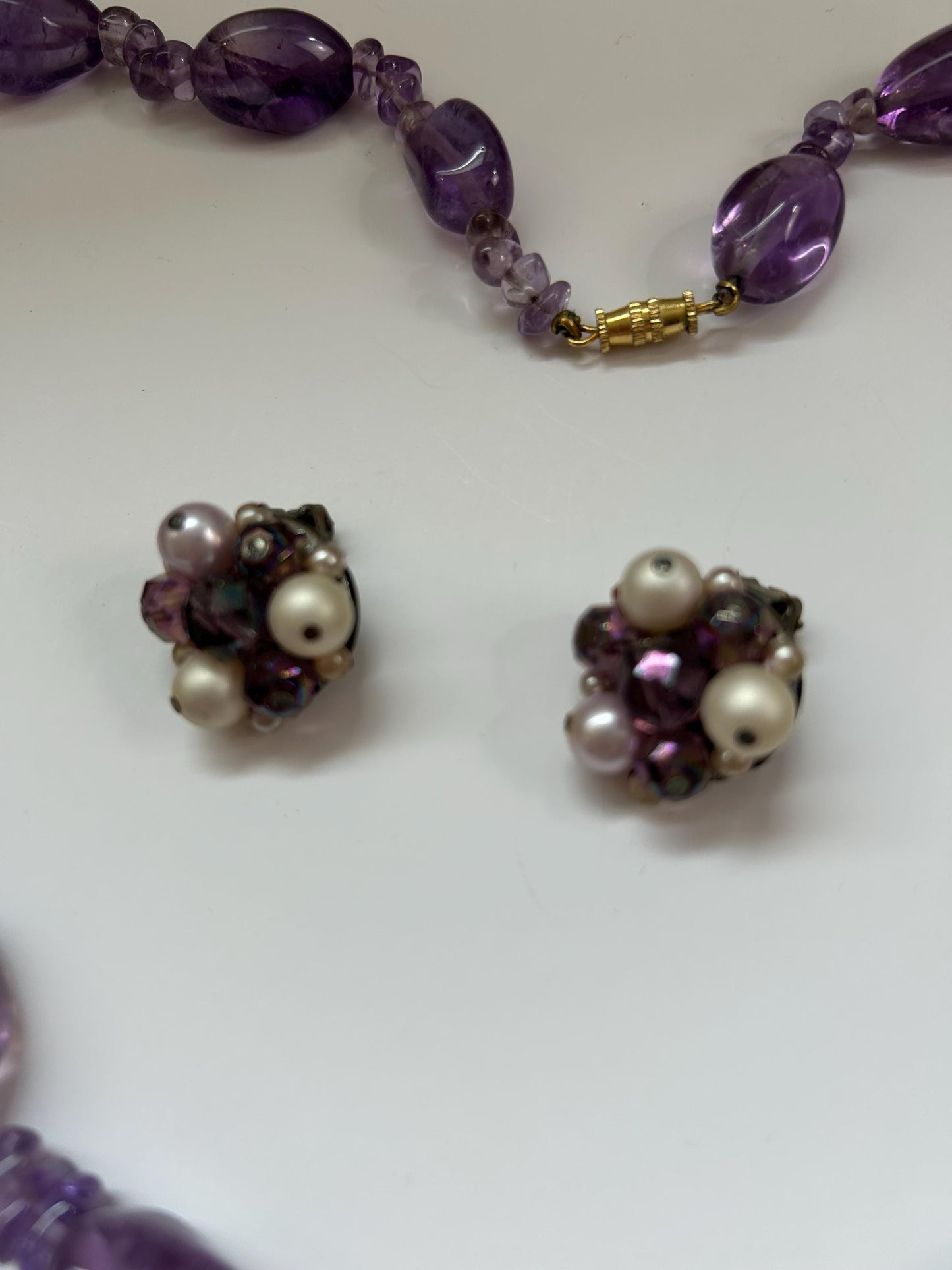 Timeless Elegance: Vintage 1960s Natural Amethyst Necklace