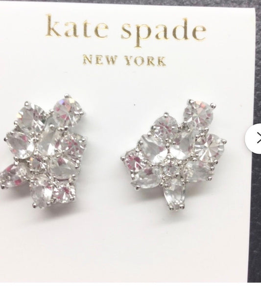 NWT KateSpade Boathouse Crystal Statement Earrings
