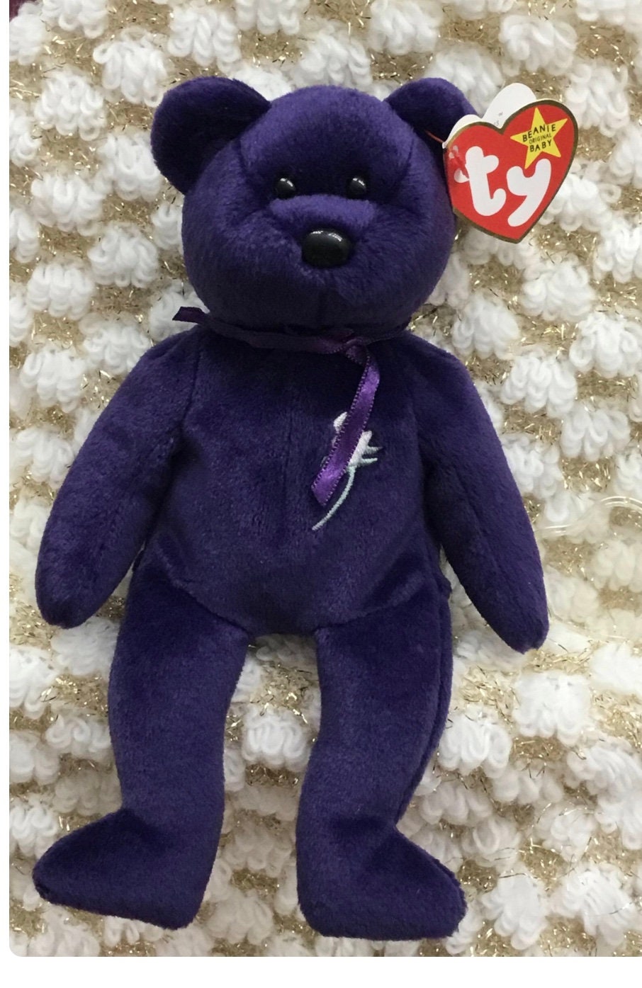 1997 princess diana beanie baby (Very Rare/ Retired + Errors) With RARE Diana BOOKS!