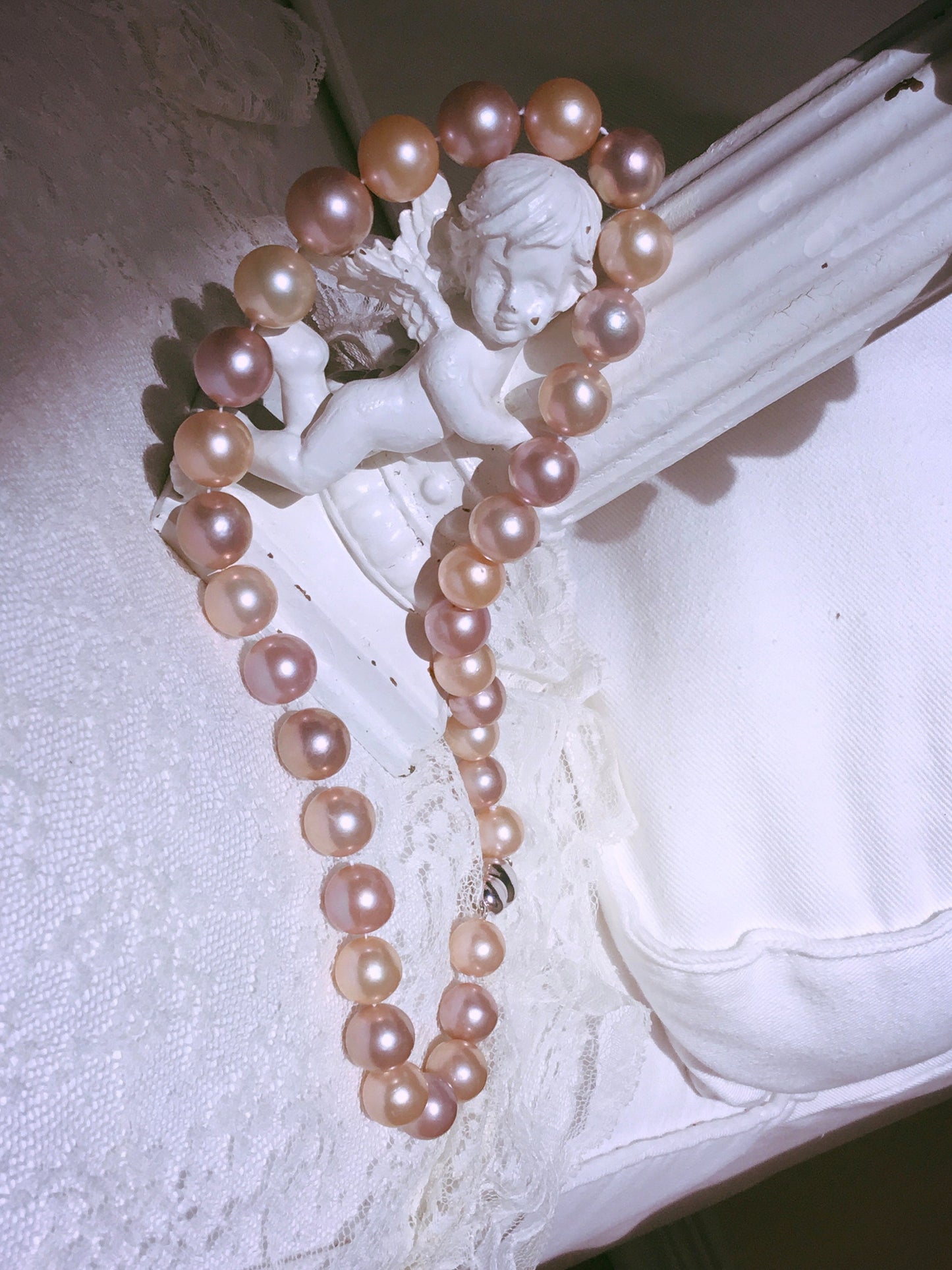 Certified Huge 12mm 18 Inch AAA Multicolor SeaFairy Nature Round Multicolor Reborn keshi Edison Pearl Necklace
