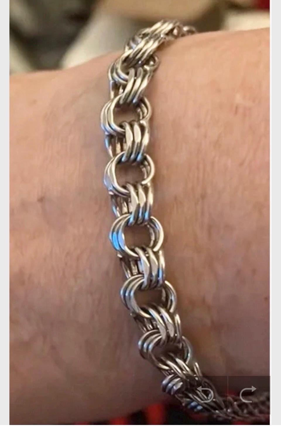 Beautiful Vintage Sterling Silver Bracelet And Large Charm