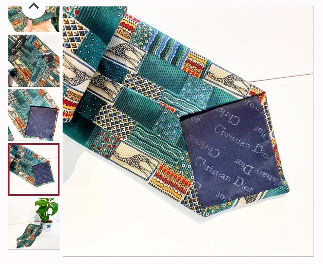 Christian Dior 100% Silk Tie