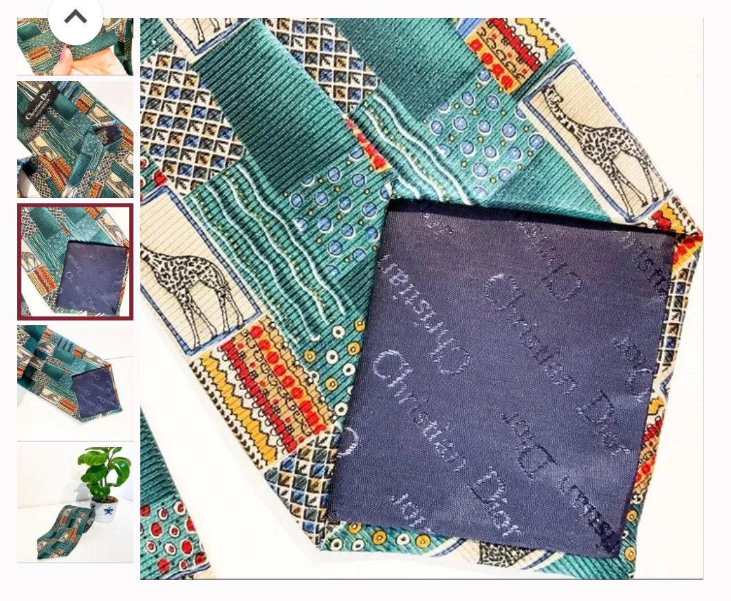 Christian Dior 100% Silk Tie