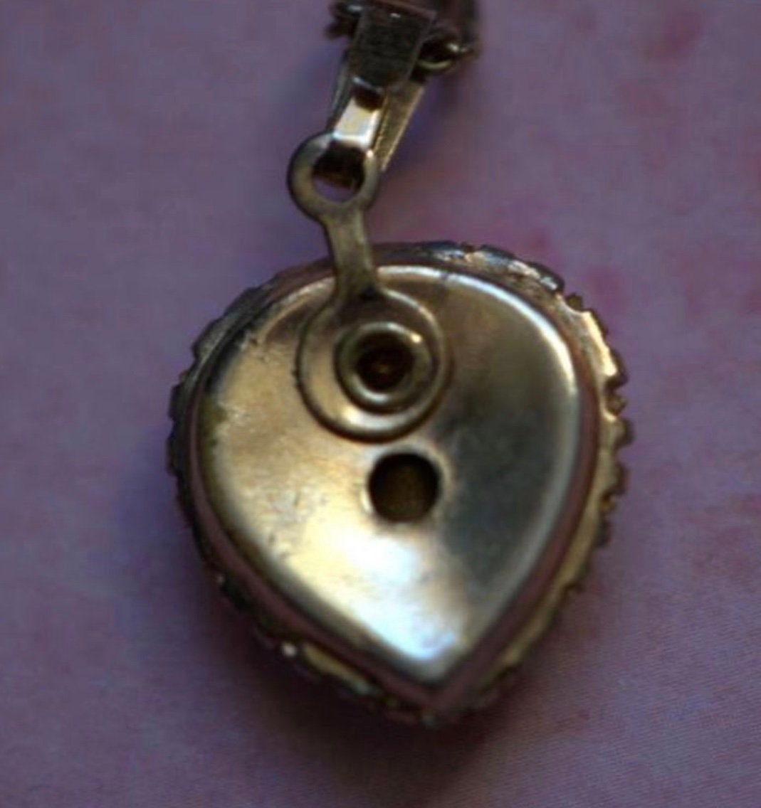 Vintage Heart Necklace , 1960s