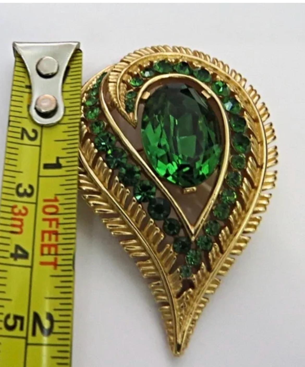 Gorgeous Vintage CROWN TRIFARI Rhinestone Brooch