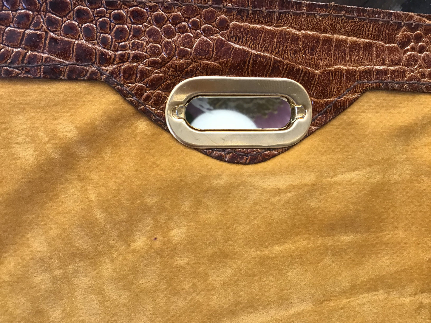 Vintage Veneto Reptile Skin Satchel - Made in Italy