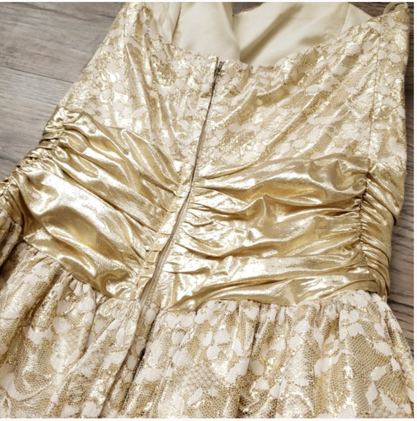 Vintage Gold Formal Dress